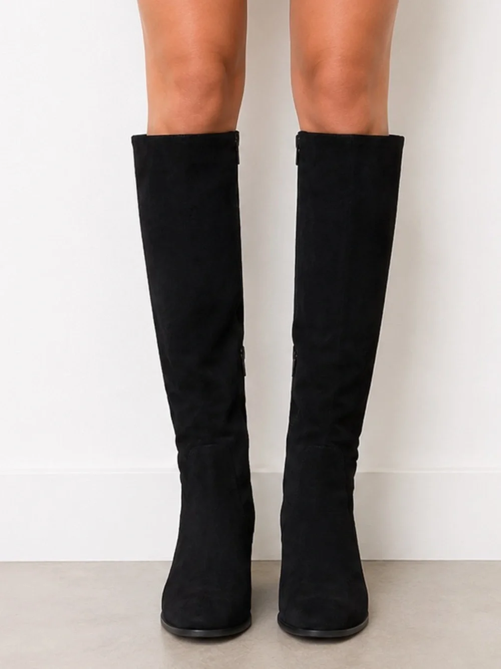 Nine West Black Over-the-Knee Suede Boots